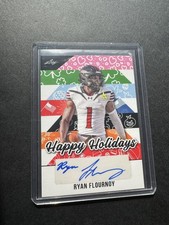 2025 Leaf Holiday Autographs #BA-RF1 Ryan Flournoy Dallas Cowboys 