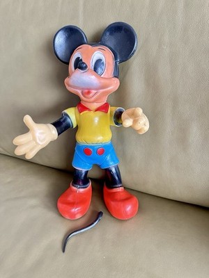 Originale Mickey Mouse Figur Vintage 1964 ART 127 mit Seltenen Schwanz!