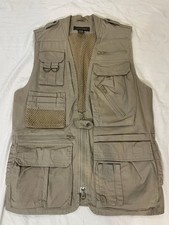 Vintage 90s Khaki Banana Republic Safari Photo journalist Tactical Vest Mens S