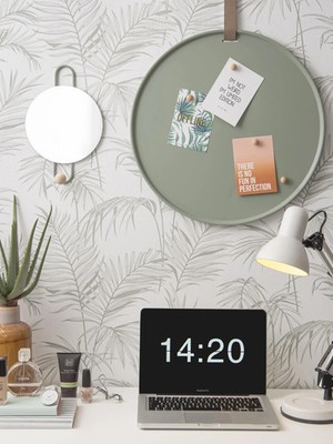 Present Time - Magnetisches Memoboard aus Eisen frech - grün - 50 cm