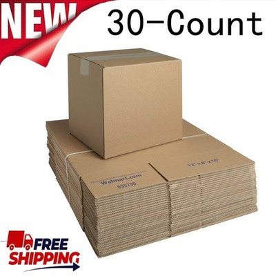 30-Count Recycled Shipping Boxes Cardboard Box for Mailing Packing Packaging US