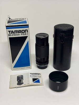 Tamron 80-210mm f3.8-4 CF Tele-Makro Zoomobjektiv mit Adaptall-2 Nikon Mount