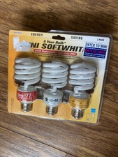 23 Watt CFL Bulbs Replace 100 Watt 1650 Lumens Warm white 3 Bulbs