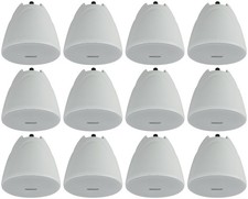 12 Rockville PEN-40T White 4" 70V Hanging Pendant Speakers Commercial/Restaurant