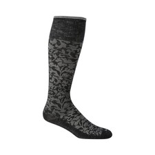 Sockwell Women's Damask Moderate Graduated Compression Socks Medium-Large Black