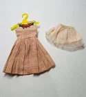 Barbie Vintage 1960’s Skipper Pink Gingham Plaid Dress Me and My Doll Dress
