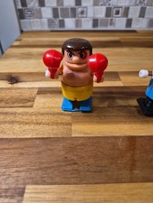 Vintage Tomy Wind Up Windup Toys Bumbling Boxer 1980 s Works Walks and Punches