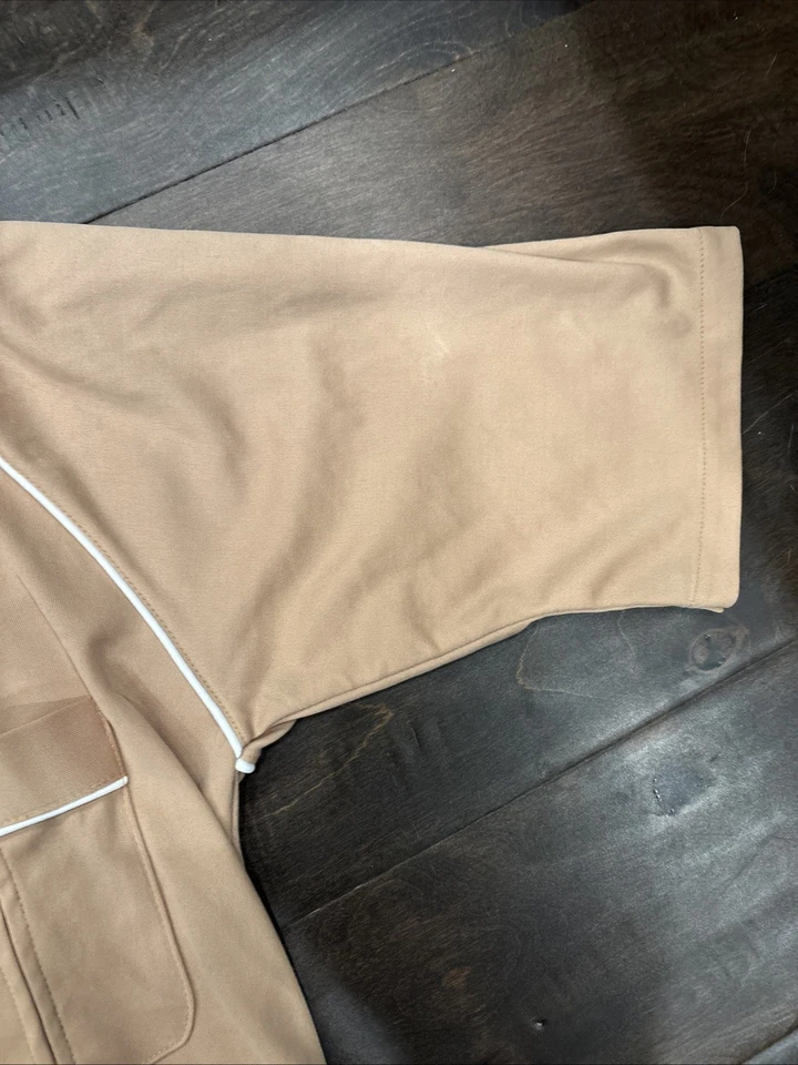 Vintage 70s Men’s shirt Bowling Polo Van Huesen Size Small Beige - Image 4 of 4