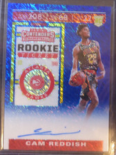 2019-20 PANINI CONTENDERS CAM REDDISH #120 AUTO PRIZM BLUE FLASH AUTO #D/20 RC