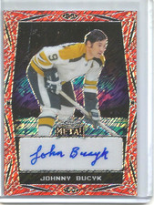 Johnny Bucyk 2024 Leaf Metal Red Autograph #3/7