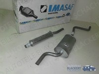 Imasaf Auspuffset für VW Polo II +Coupe GT 1.3 KAT 86C 1989-1994|MSD+ESD