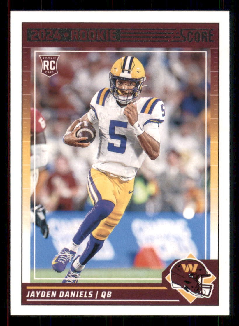 Jayden Daniels Rookie Card 2024 Score #302 Washington Commanders