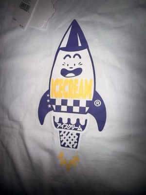 DEADSTOCK BBC ICECREAM ''ROCKET MAN'' CONE TEE (SIZE L)