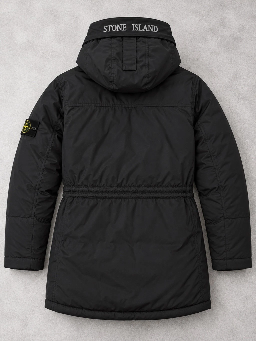 New Stone Island Micro Reps Down Parka Jacket – Black, Size L image 10