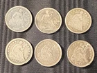 1838 1853 1858 1860 1872 Liberty Seated Half Dimes Lot of 6 Silver .5HD