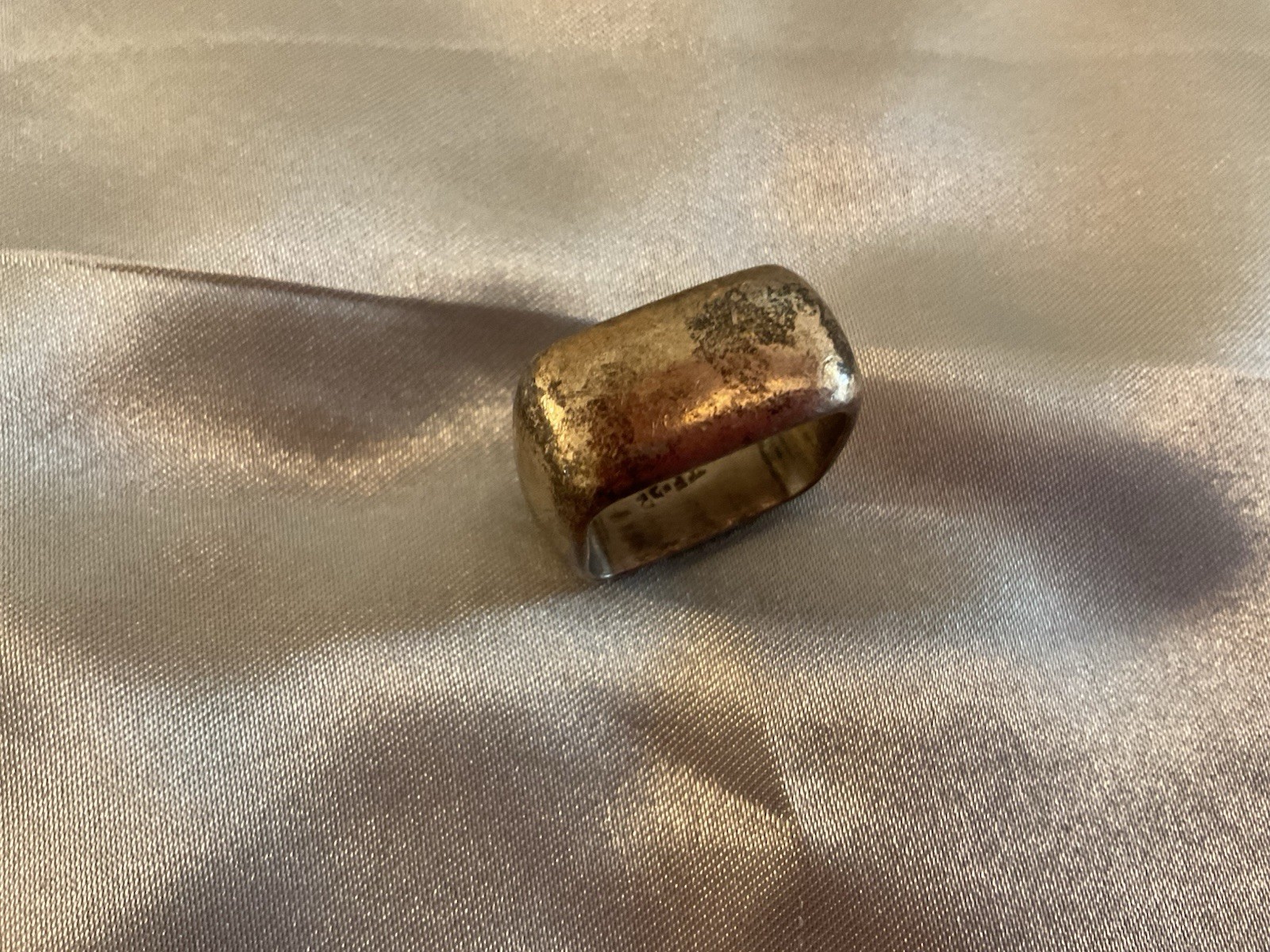 Sterling Silver Squared Flat Sided Solid Band Rin… - image 2