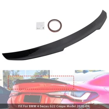 Gloss Black Rear Boot Spoiler For BMW 4 Series G22 G82 Coupe 2020+ PMS Style