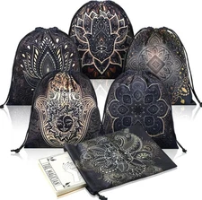 6 Pcs Velvet Storage Bag Dice Drawstring Tarot Card... 