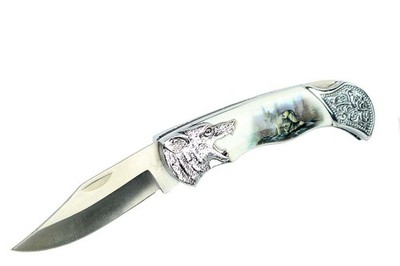 7.25'''' Tactical Survival Folding Knife Pocket Camping Hunting Outdoor Knives Wol