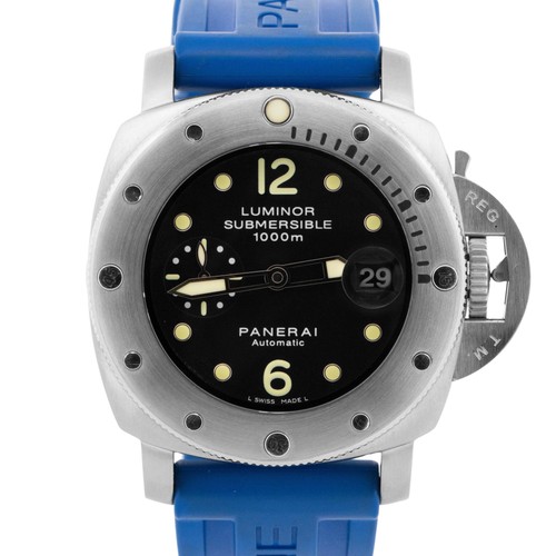 Panerai Luminor Submersible 1950 PAM 243 Black Steel 44mm Watc...
