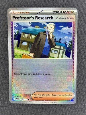 Professor s Research 124/131 | Prismatic Evolutions Poke Ball Reverse Holo - NM