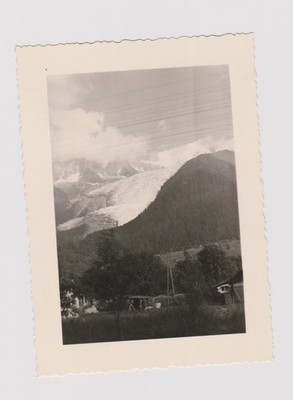 altes Foto  ️ Gletscher des Bossons Chamonix 1952 Berg
