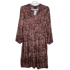 New Lane Bryant Midi Dress Womens Plus 22 Paisley Ruffle Trim Tiered Whimsy Y2K
