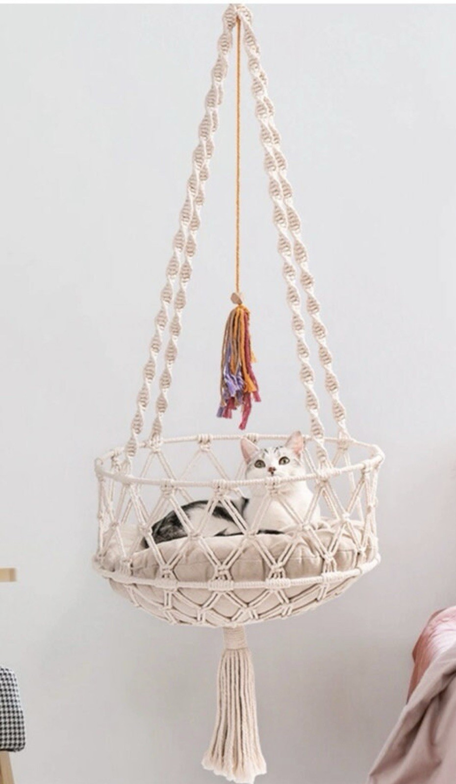 Kitty Cat Hammock Bed W/Hanging Kit Indoor Outdoor NEW