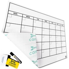 Dry Erase Whiteboard Wall Calendar Decal Sticker   48 x 36 Inch Large Self