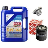 MotoröL Filter Set 5W-40 5 Liter + ÖLablassschraube FüR Chevrolet Aveo Opel 2.0