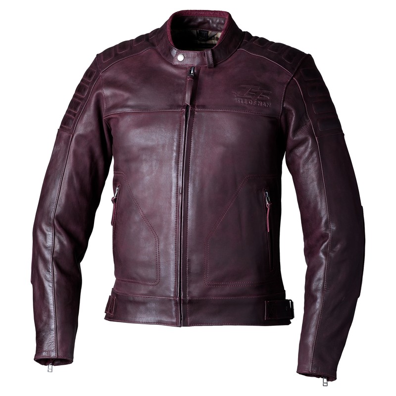 Veste RST Brandish2 oxblood en cuir premium de haute qualité
