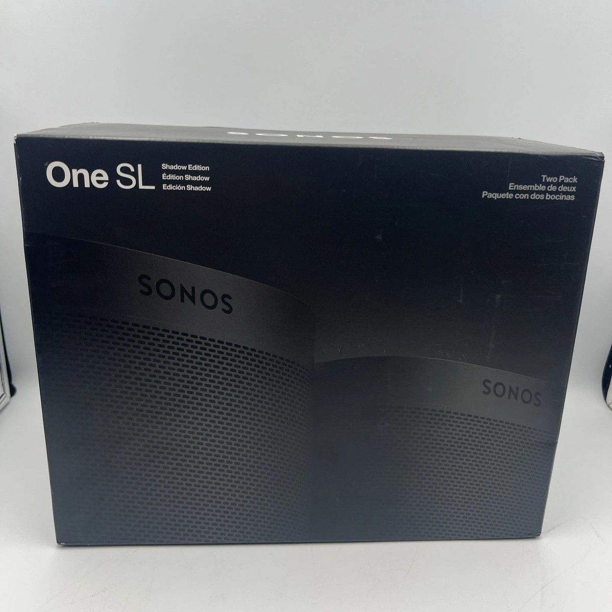 2 Pack Sonos 1 One SL Shadow Edition Wireless Smart Speaker