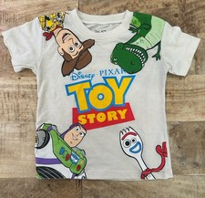 Disney Pixar Toy Story Size 2t Toddler T-Shirt Featuring Woody Buzz Forky  Rex