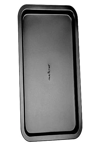 NutriChef 13" Non-Stick Coated Layer Surface Black Wide Baking Pan