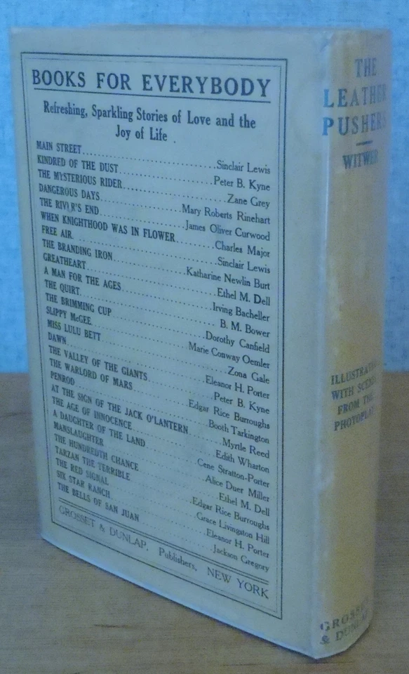 THE LEATHER PUSHERS by H. C. Witwer 1921 Romance of the Ring Boxing Novel HBDJ Foto 2 de 4