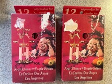 Vintage Original Candles For Swedish Angel Party Chimes 2 Red Boxes Lot of 24 