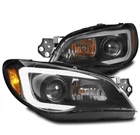 FOR 2006 2007 SUBARU IMPREZA WRX OUTBACK BLACK PROJECTOR LED HEADLIGHT LAMP NEW
