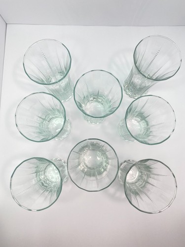 Pier 1 Kara Highball Glasses Set of 8 Discontinued Pattern Elegant Vintage READ - Picture 3 of 20