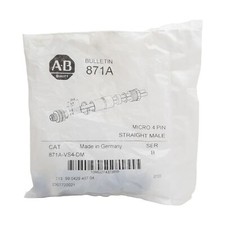 Allen Bradley 871A-VS4-DM Connector, 4-Pin M12 DC Micro Straight Male, 4A 250VAC