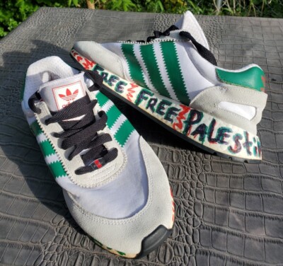 Adidas PRO PALESTINE White Green Red Black CEASEFIRE Mens