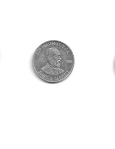 JAMES GARFIELD Teacher President Aluminum Token FREE SHIPPING 20th USA Coin