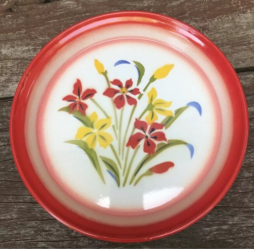 Vintage Thai Traditional Flower Patterned Enamel Serving Tray Decor Medium 10 in - Picture 22 of 76
