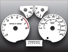 White Face Gauges For 2004-2011 Chevrolet Colorado Metric Kph Kmh White Face Gauges For 2004-2011 Chevrolet Colorado Metric Kph Kmh
