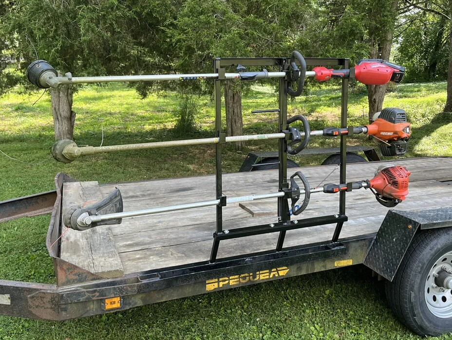 WEEDEATER RACK STRING TRIMMER HOLDER BY CRAZY BOY ENDEAVORS HOLDS TREE ...