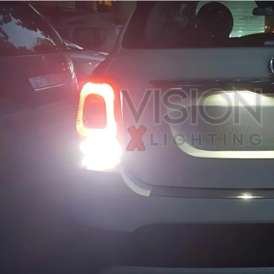 Fiat Panda 2003-2013 Actualización Bombilla LED Inverso 300% Blanco Brillante Libre Error Foto 3 de 4