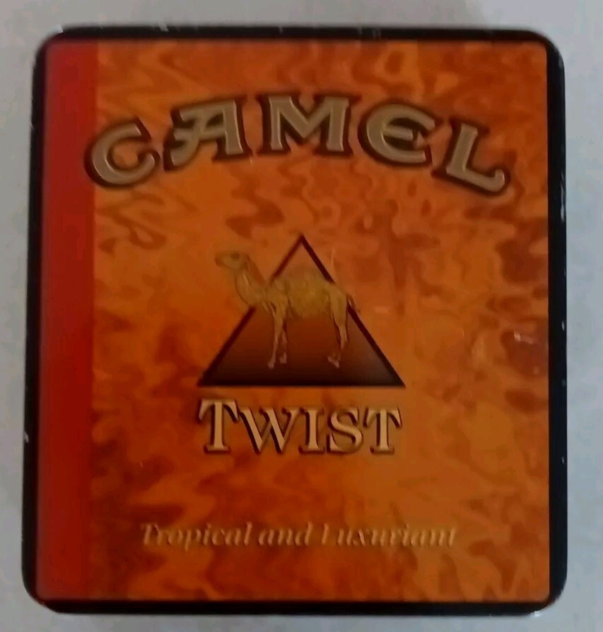 camel twist cigarettes Vintage Camel Twist Cigarette Tin Made In USA Add to your Collection