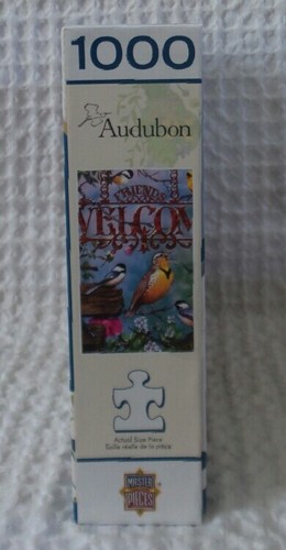 AUDUBON Welcome Friends BIRD Puzzle1000 Pieces Master Piece LINEN + Bonus NEW - Picture 4 of 7