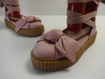 Puma Sneaker Fenty Rihanna Creeper Sandalen UK Schuhgröße 4,5 Leder rosa