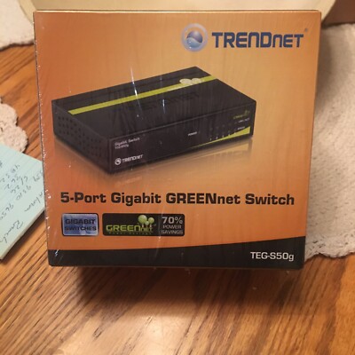 NEW TRENDnet  TEG (TEG-S50g) 5-Ports External Switch New In The Box