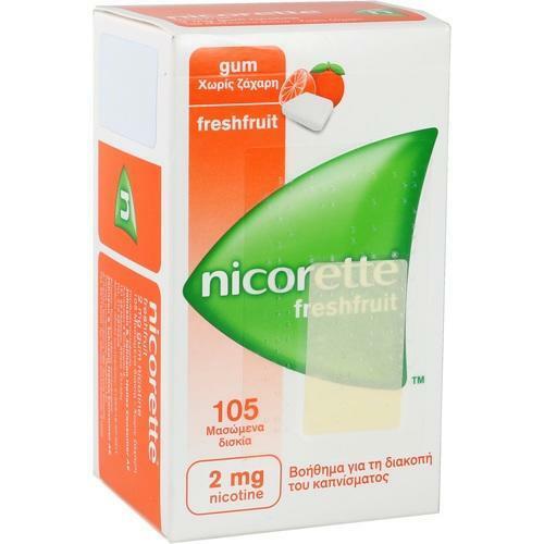NICORETTE 2 mg freshfruit Kaugummi 105 St PZN 4370248